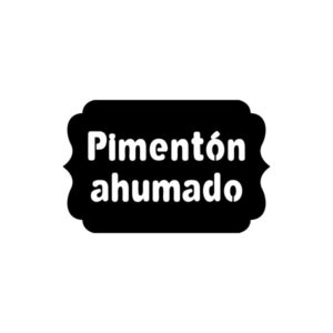 Vinilos serie E - Especias y varios 3,5x5 cm. - Pimenton ahumado