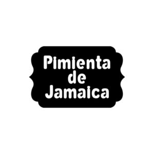 Vinilos serie E - Especias y varios 3,5x5 cm. - Pimienta de jamaica
