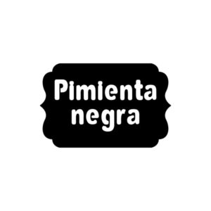 Vinilos serie E - Especias y varios 3,5x5 cm. - Pimienta negra