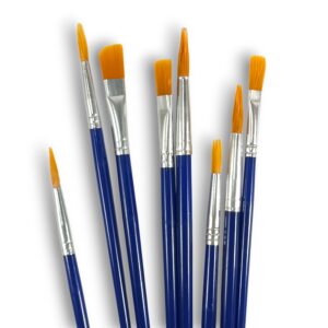 Pincel economico sintetico mango azul