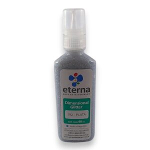 Pintura dimensional Eterna 40ml. glitter - Plata