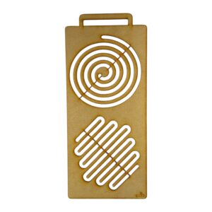 Plantilla grafomotricidad 13x30cm MDF 3mm - Modelo N° 1