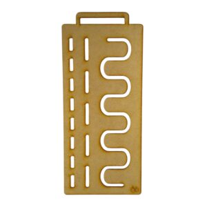 Plantilla grafomotricidad 13x30cm MDF 3mm - Modelo N° 3