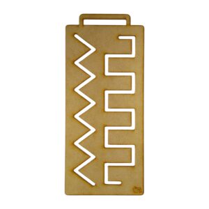 Plantilla grafomotricidad 13x30cm MDF 3mm - Modelo N° 5