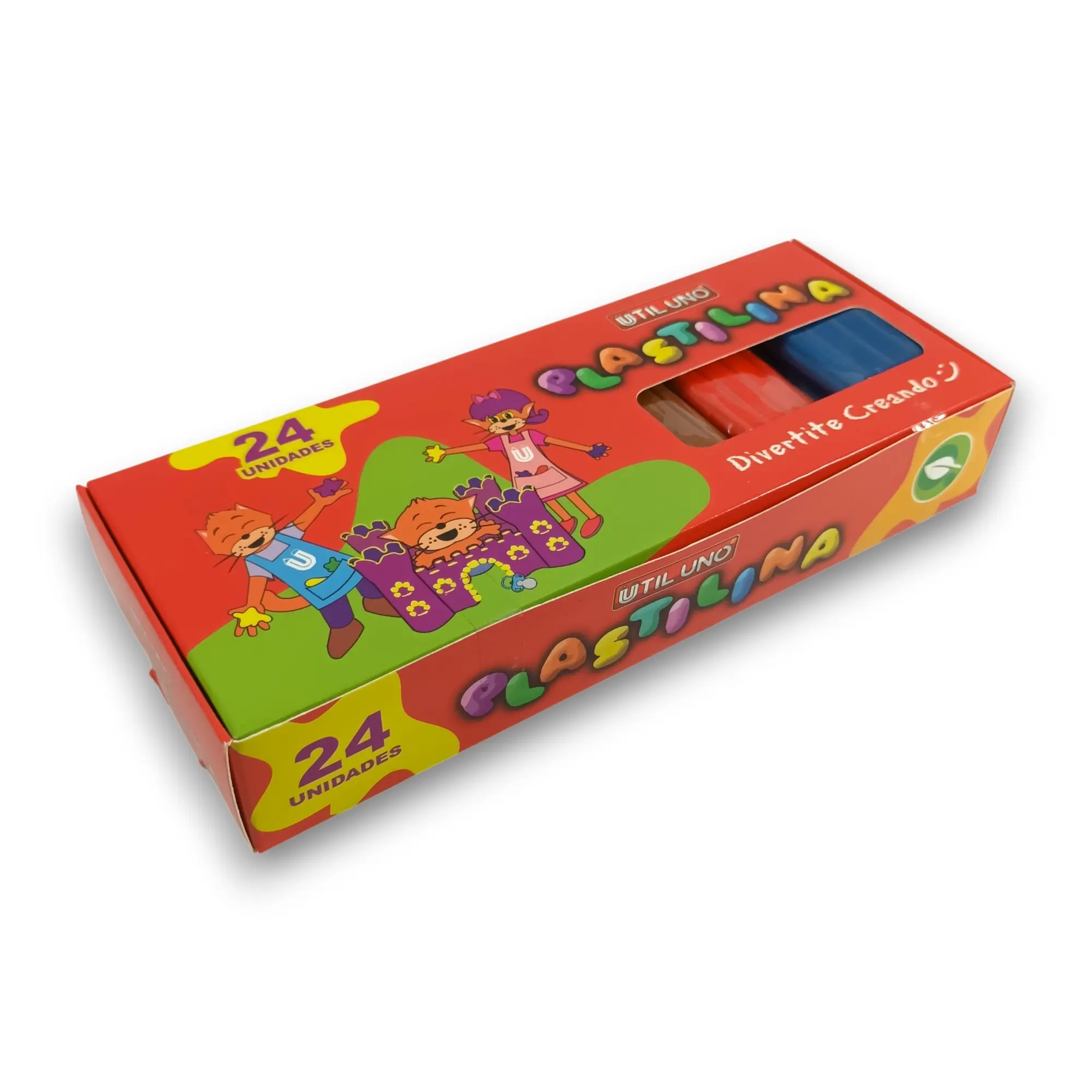 Plastilina caja x24 unidades surtidas