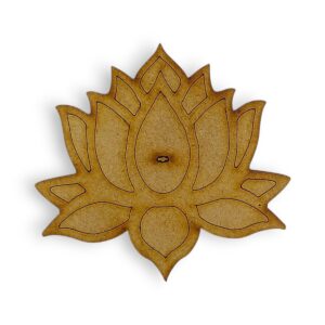 Porta sahumerios MDF 5mm. - Flor de loto