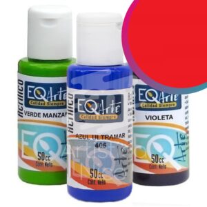 Acrilico decorativo EQarte x 50 cc. - Tradicional - Rojo de cadmio (imitacion)