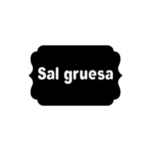 Vinilos serie E - Especias y varios 3,5x5 cm. - Sal gruesa