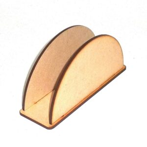 Servilletero chico 10cm. MDF 3mm - Forma semicircular