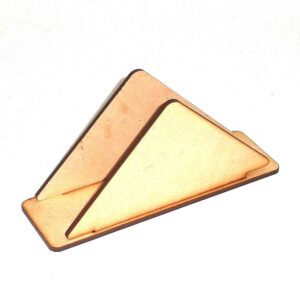 Servilletero chico 10cm. MDF 3mm - Forma triangular