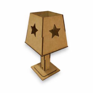 Velador tipo pantalla MDF 3mm - N° 2 Estrella