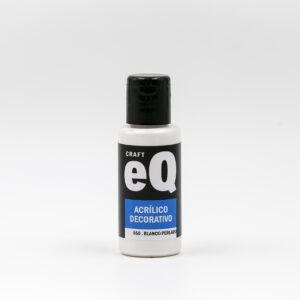 Acrilico decorativo EQarte x 50 cc. - Perlado - Blanco