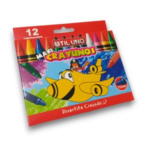 Crayones jumbo Util-uno x12 colores