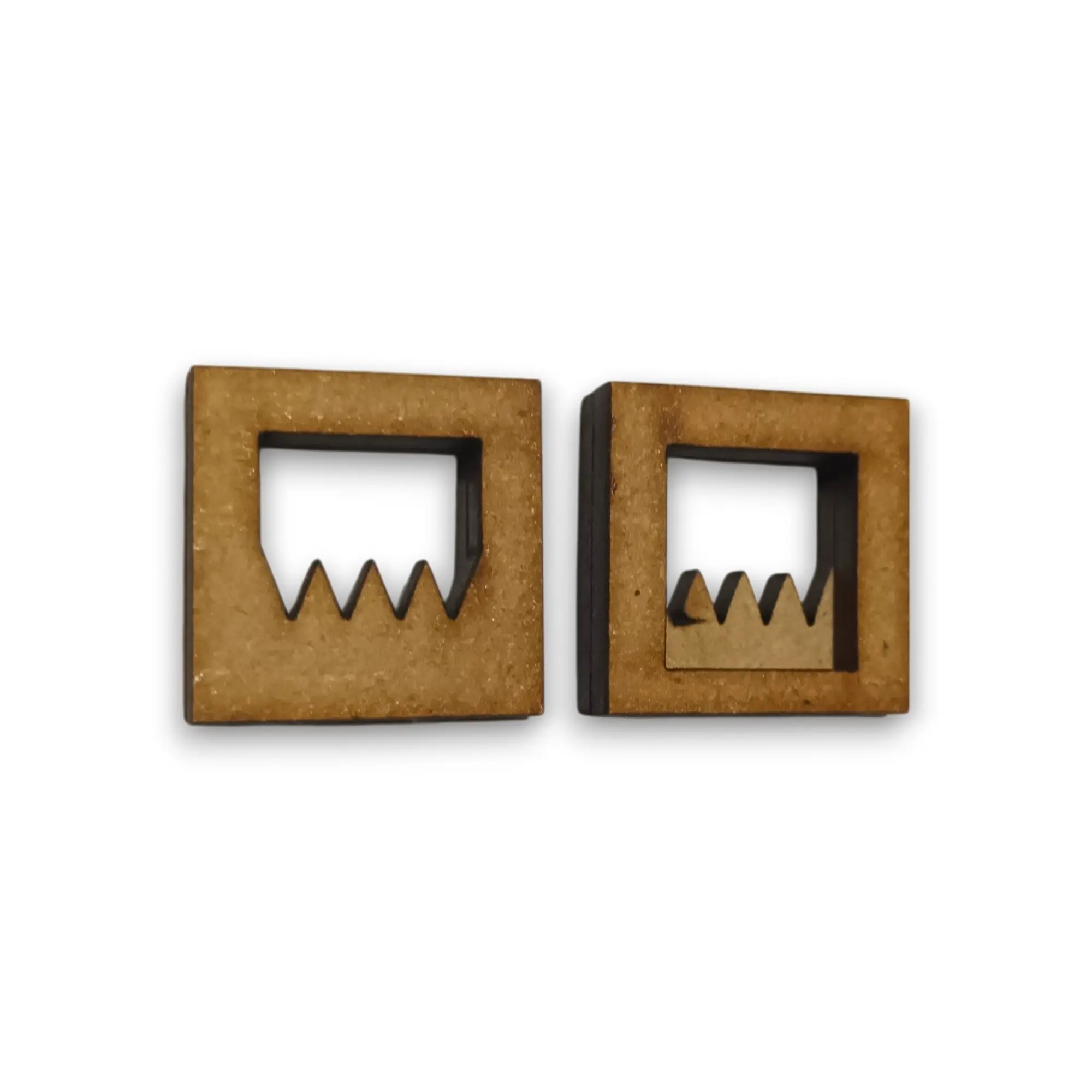 Ganchitos para colgar soporte tipo serrucho 2x2cm x100u. - Imagen 2