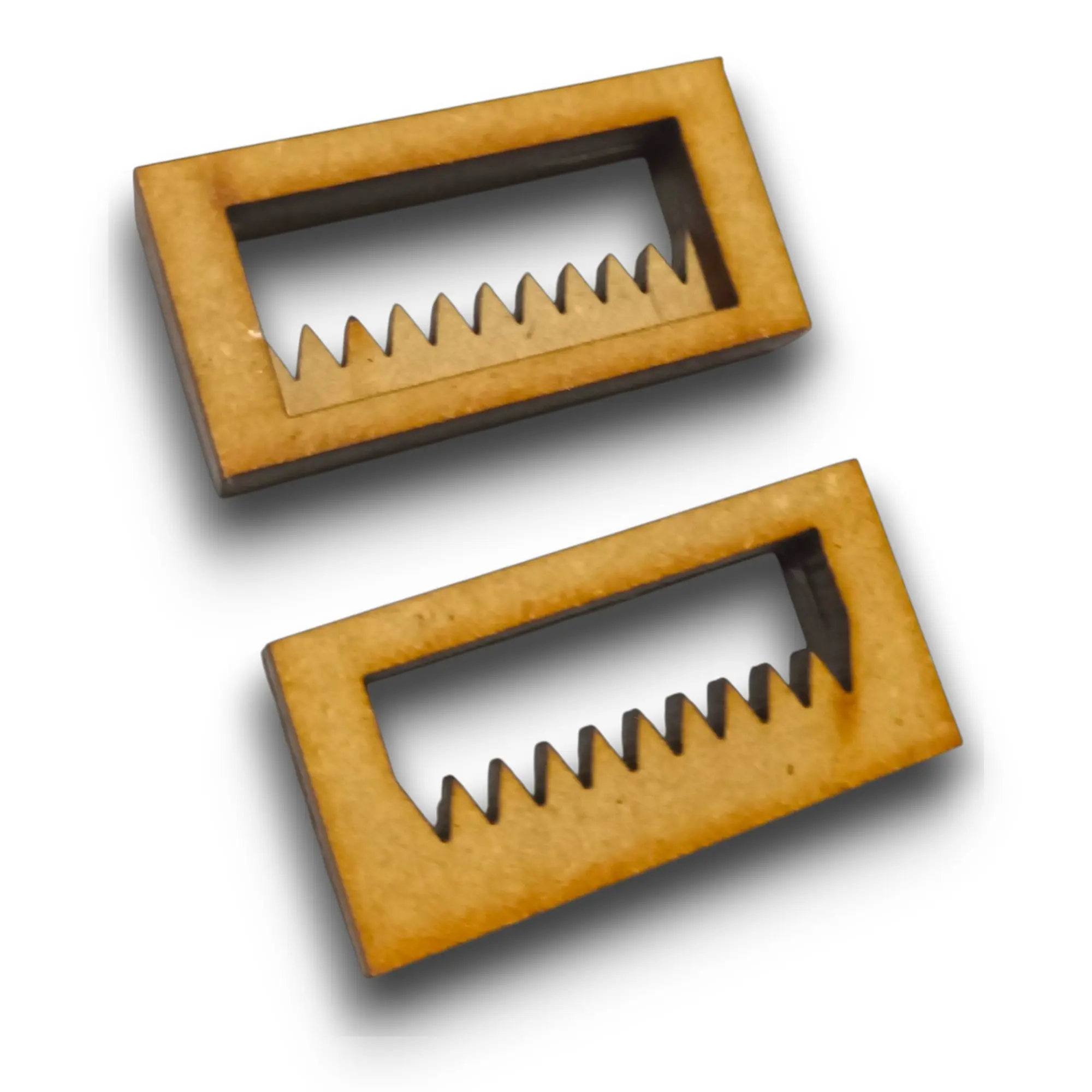 Ganchitos para colgar soporte tipo serrucho 2x4cm x100u. - Imagen 2