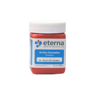 Acrilico decorativo Eterna 250ml. - Rojo de cadmio