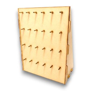 Expositor para llaveros x24 desmontable MDF 3mm.