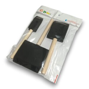 Set de pinceles goma espuma x3u. espatulas CBX