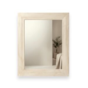 Espejo marco varilla plana 7 con rebaje ext 52x62cm – Tono claro