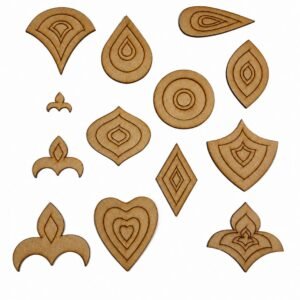 Figuras para dibujar mandalas 43 piezas MDF3mm