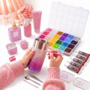 Kit incrustacion diamantes 24 colores x45000u con accesorios