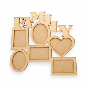 Marco multiple para 6 fotos 10x15 modelo Family MDF 3mm