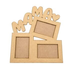 Marco multiple para 3 fotos 10x15 modelo Mama MDF 3mm