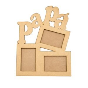 Marco multiple para 3 fotos 10x15 modelo Papa MDF 3mm